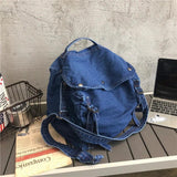 Solid Canvas Shoulder Bag High Crossbody Bag For Women