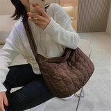 Large Capacity Green Women Shopping Bag Winter Style Ladies Sac Hand Bag