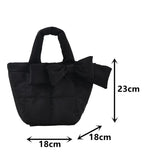 Quilted Plaid Shoulder Bag Female Oxford Cloth Crossbody Bag