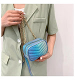 Embroidery Thread Messenger Shoulder Bag Chain Square High Bag