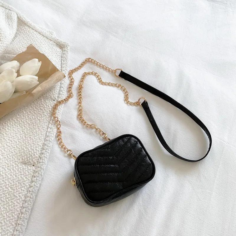 Embroidery Thread Messenger Shoulder Bag Chain Square High Bag
