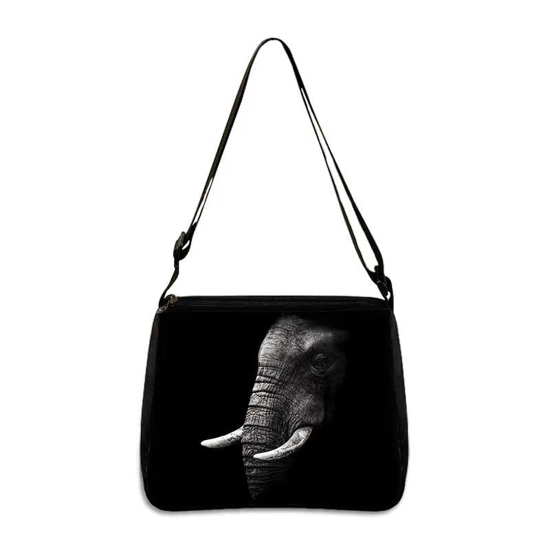 Animal Print Tiger Shoulder Bag Ladies Shopping Handbag Giraffe Tote Bag