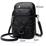 Women's PU Leather Small Mobile Phone Bag