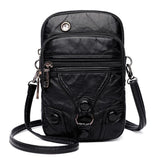 Women's PU Leather Small Mobile Phone Bag
