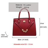 Red Bridal Handbags Lady Shoulder Bag Female Cross Body Bags
