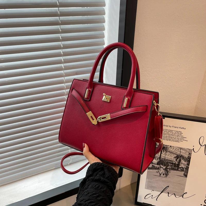 Red Bridal Handbags Lady Shoulder Bag Female Cross Body Bags