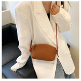 Women's Lychee Pattern Shoulder Bag Messenger Underarm Square Bag