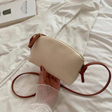 Women's Lychee Pattern Shoulder Bag Messenger Underarm Square Bag