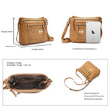 Women Shoulder Bag Leather Crossbody Elephant Patchwork Messenger Purse