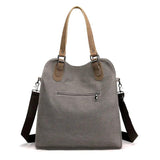 Canvas Casual Women's Bag Stylish Contrast Stitching Tote Bag