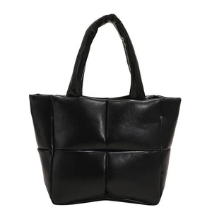Women Square Shoulder Bags Lattice Leather Bags
