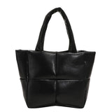 Women Square Shoulder Bags Lattice Leather Bags