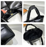 Women Square Shoulder Bags Lattice Leather Bags