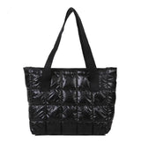 Retro Rhombus Space Cotton Shoulder Bags
