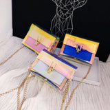 Laser Transparent Crossbody Beach Shoulder Bag