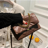 Rhombus Chain Shoulder Bags Women Fashionable Messenger Bags