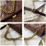 Rhombus Chain Shoulder Bags Women Fashionable Messenger Bags