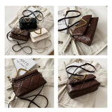 Rhombus Chain Shoulder Bags Women Fashionable Messenger Bags