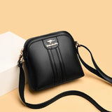 Casual High PU Leather Shoulder Bag Ladies Messenger Bag Wallet
