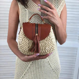 Bohemian Tassel Straw Beach Shoulder Bags