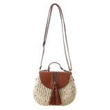 Bohemian Tassel Straw Beach Shoulder Bags