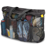 Women Mesh Transparent Bag Double-layer Heat Preservation Large Beach Bags Tote