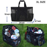 Women Mesh Transparent Bag Double-layer Heat Preservation Large Beach Bags Tote