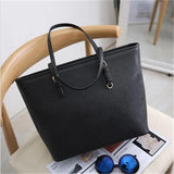 Women's PU Leather Handbag Large Tote Shopper Bag