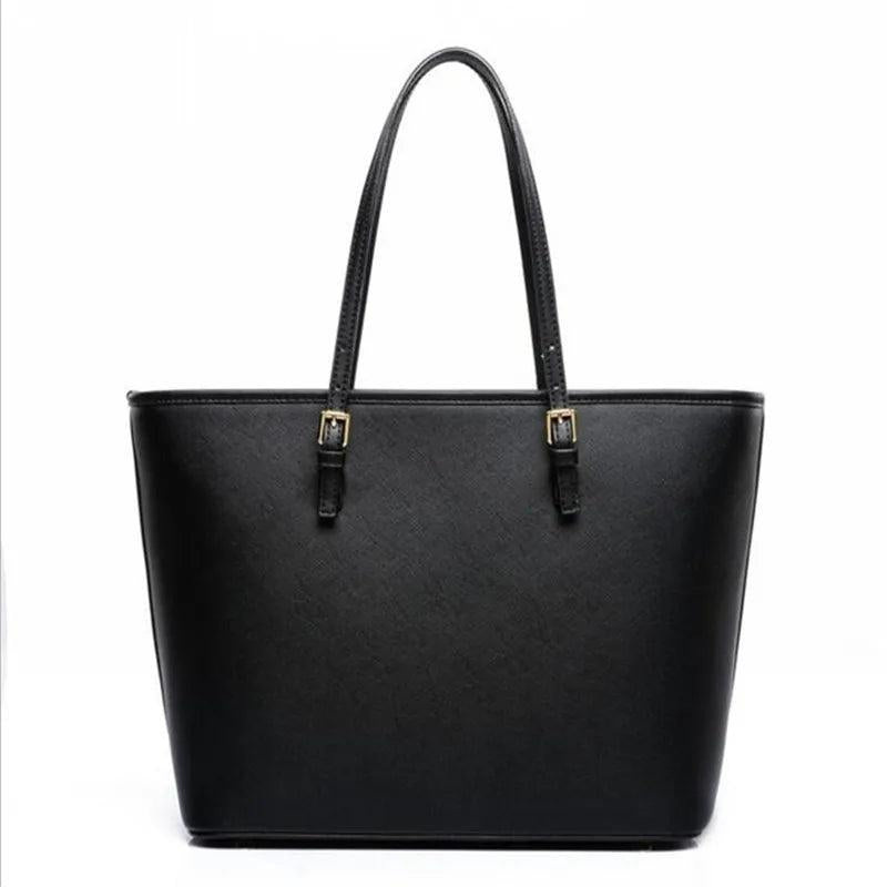 Women's PU Leather Handbag Large Tote Shopper Bag