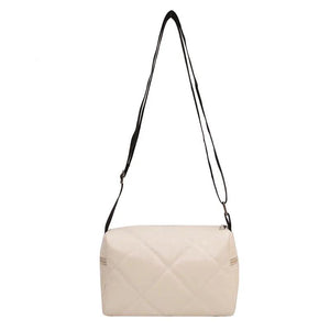 Lingge Shoulder Bags For Women Messenger Bags Solid Large Capacity Travel Tote