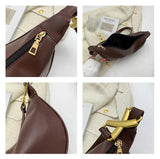 Casual Women Shoulder Crossbody Bags Retro Pu Leather Underarm Bags