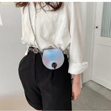 Retro Mini Shoulder Bags For Women Pu Leather Messenger Bag Chain Lipstick Bag