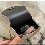 Retro Mini Shoulder Bags For Women Pu Leather Messenger Bag Chain Lipstick Bag