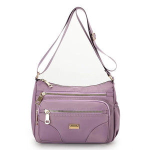 Nylon Shoulder Messenger Bag Waterproof Lightweight Travel Crossbody