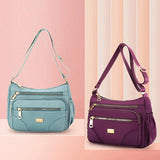 Nylon Shoulder Messenger Bag Waterproof Lightweight Travel Crossbody