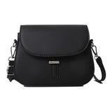 Women Texture Shoulder Bag Semicircle Saddle Crossbody Bags