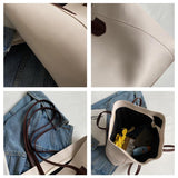 Large Capacity Shoulder Bags For Women Famous Handbags Pu Leather High Tote Bags