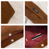 Velvet Stripe Shoulder Bag Casual Tote Bag