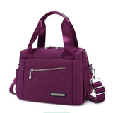 Polyester Shoulder Bag Large Capacity Messenger Bag Solid Handbag
