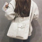 Canvas Tote Bag Soft Messenger Crossbody Shoulder Bags