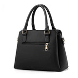 Women Tassel PU Leather Handbag Top-handle Embroidery Crossbody Bag