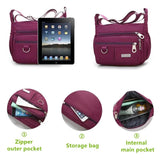 Women's Waterproof Nylon Messenger Bag Large Capacity Handbag