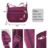 Women's Waterproof Nylon Messenger Bag Large Capacity Handbag