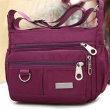 Women's Waterproof Nylon Messenger Bag Large Capacity Handbag