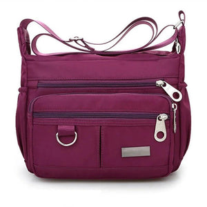 Women's Waterproof Nylon Messenger Bag Large Capacity Handbag