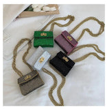 Sequins Crossbody Bags Summer Mini Chain Bags