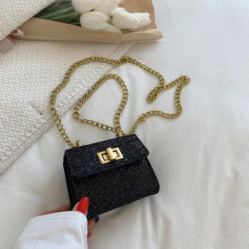 Sequins Crossbody Bags Summer Mini Chain Bags