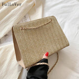 Women's Solid Shoulder Bag Chain Handbag