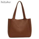 Large Capacity Women Bucket Shoulder Bags Retro Handbags Pu Leather