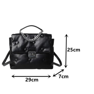 Rivet Leather Crossbody Bag Women's Shoulder Bag